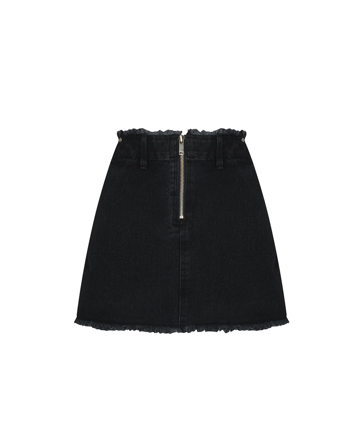 모어댄블랙(MORE THAN BLACK) CUT OFF DENIM SKIRT
