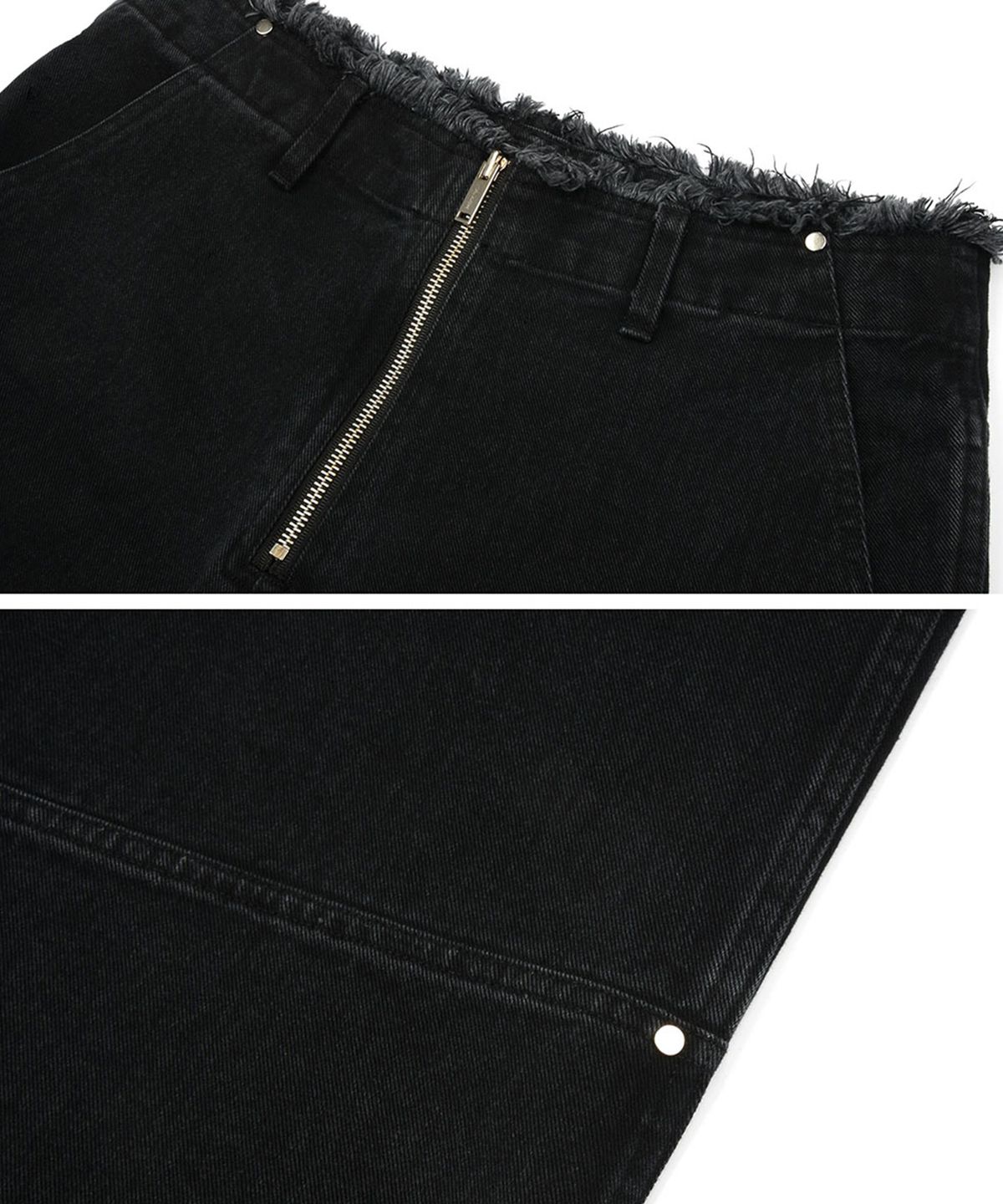 모어댄블랙(MORE THAN BLACK) CUT OFF DENIM PANTS