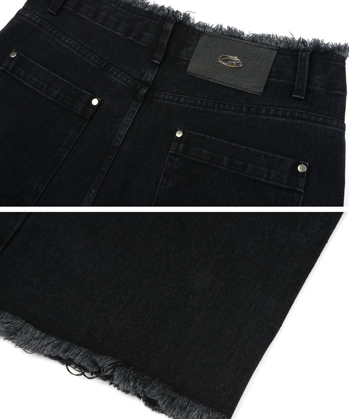 모어댄블랙(MORE THAN BLACK) CUT OFF DENIM PANTS