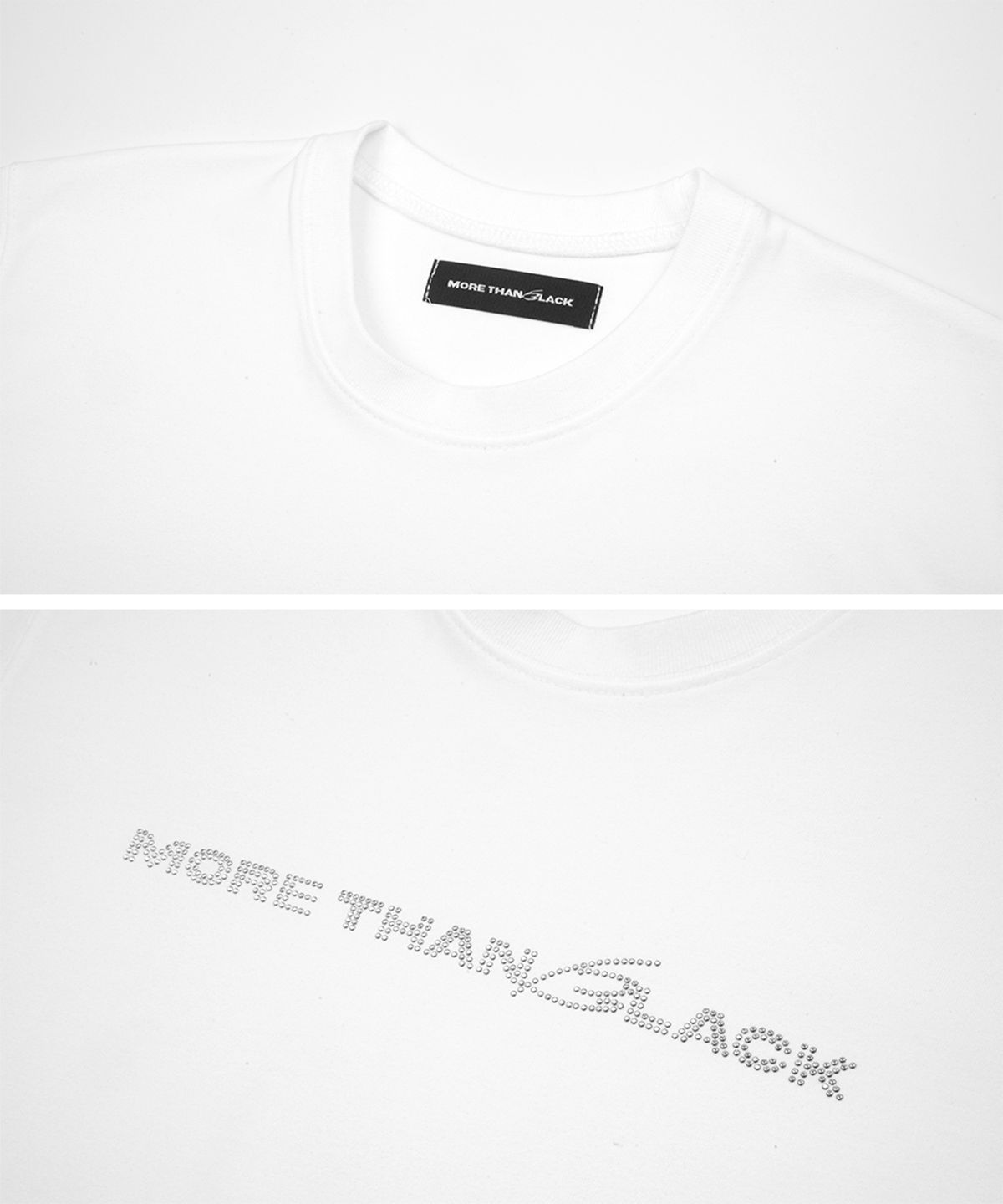 모어댄블랙(MORE THAN BLACK) BIZ HALF SLEEVE - WHITE