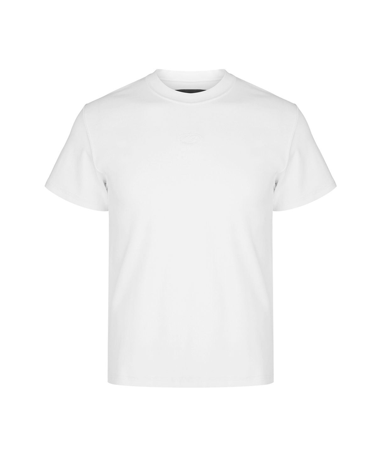 모어댄블랙(MORE THAN BLACK) CUT OFF HALF SLEEVE - WHITE