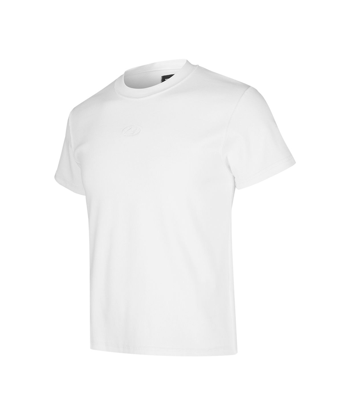 모어댄블랙(MORE THAN BLACK) CUT OFF HALF SLEEVE - WHITE