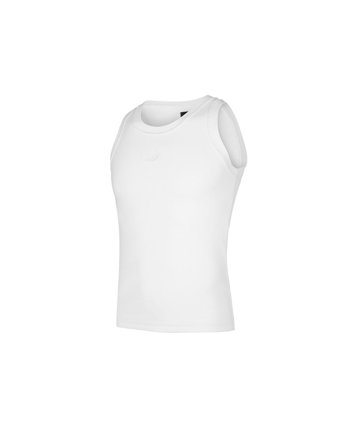 모어댄블랙(MORE THAN BLACK) CUT OFF SLEEVELESS - WHITE