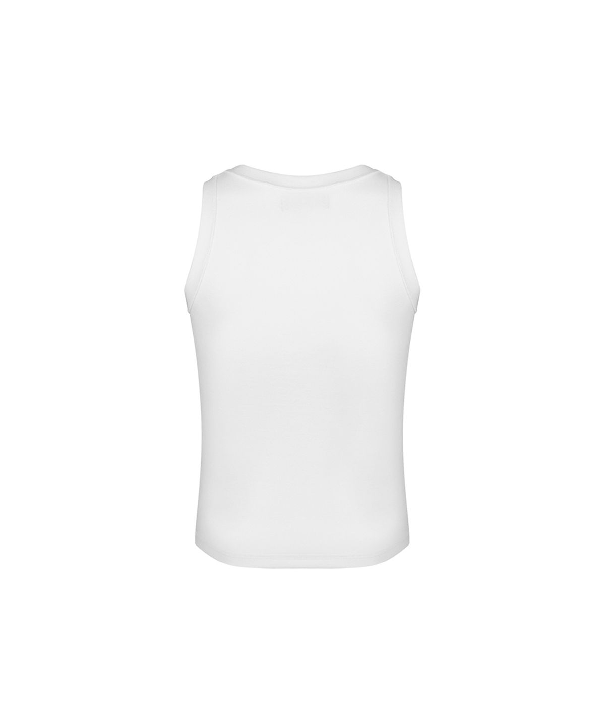 모어댄블랙(MORE THAN BLACK) CUT OFF SLEEVELESS - WHITE