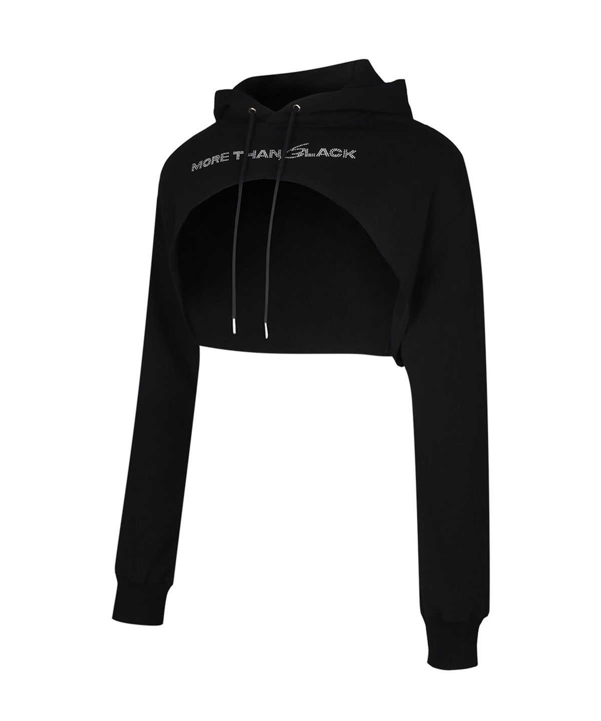 모어댄블랙(MORE THAN BLACK) BIZ CROP HOOD