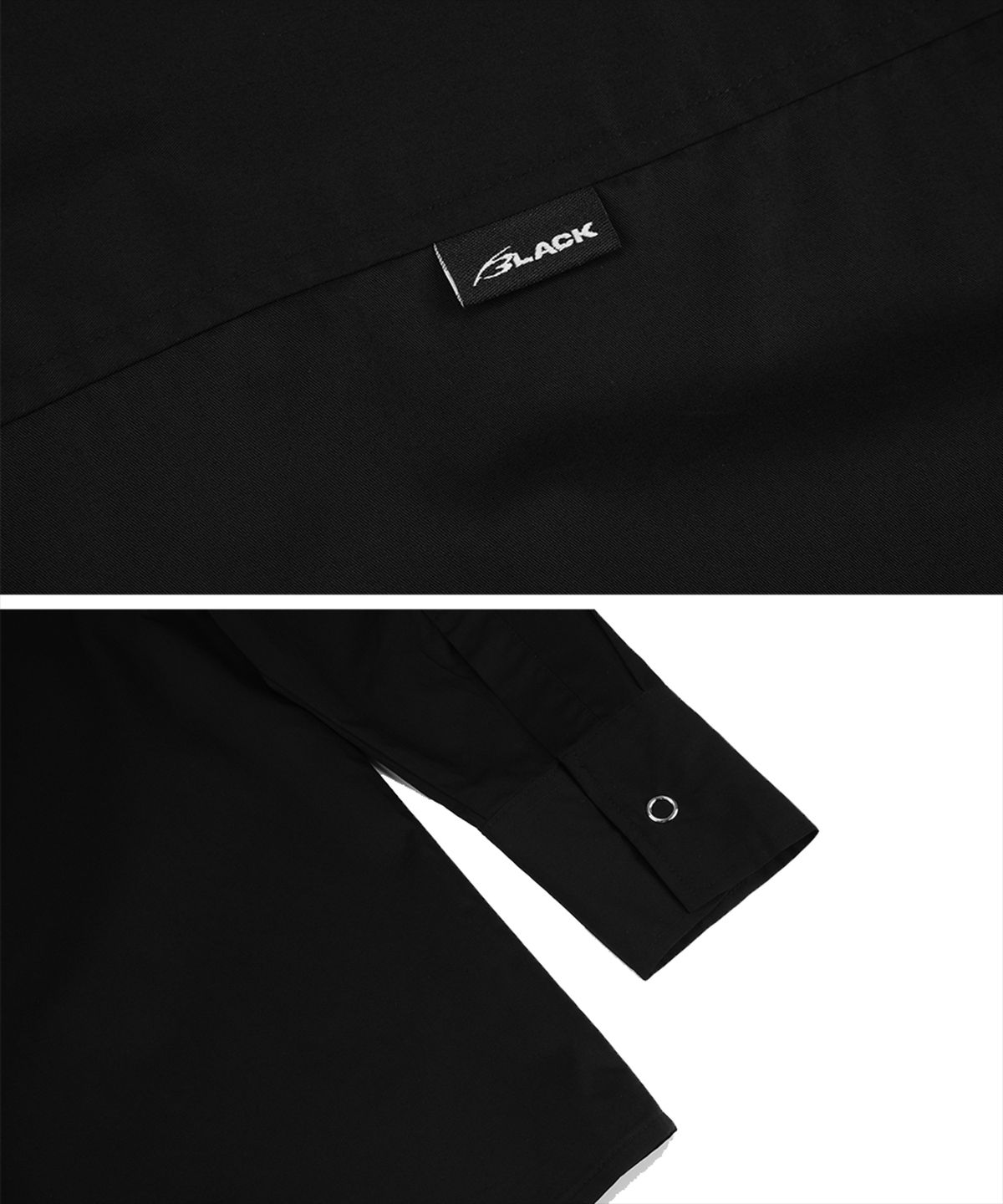 모어댄블랙(MORE THAN BLACK) LOGO COLLAR SHIRT
