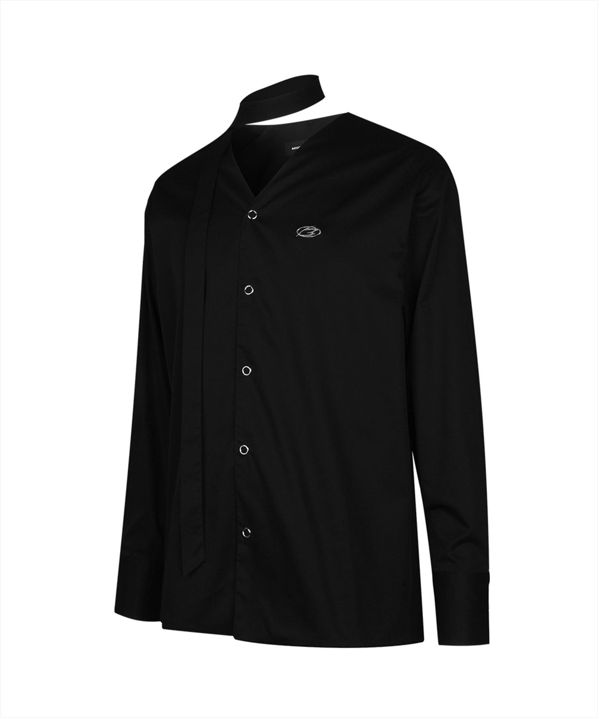 모어댄블랙(MORE THAN BLACK) LOGO CARDIGAN SHIRT