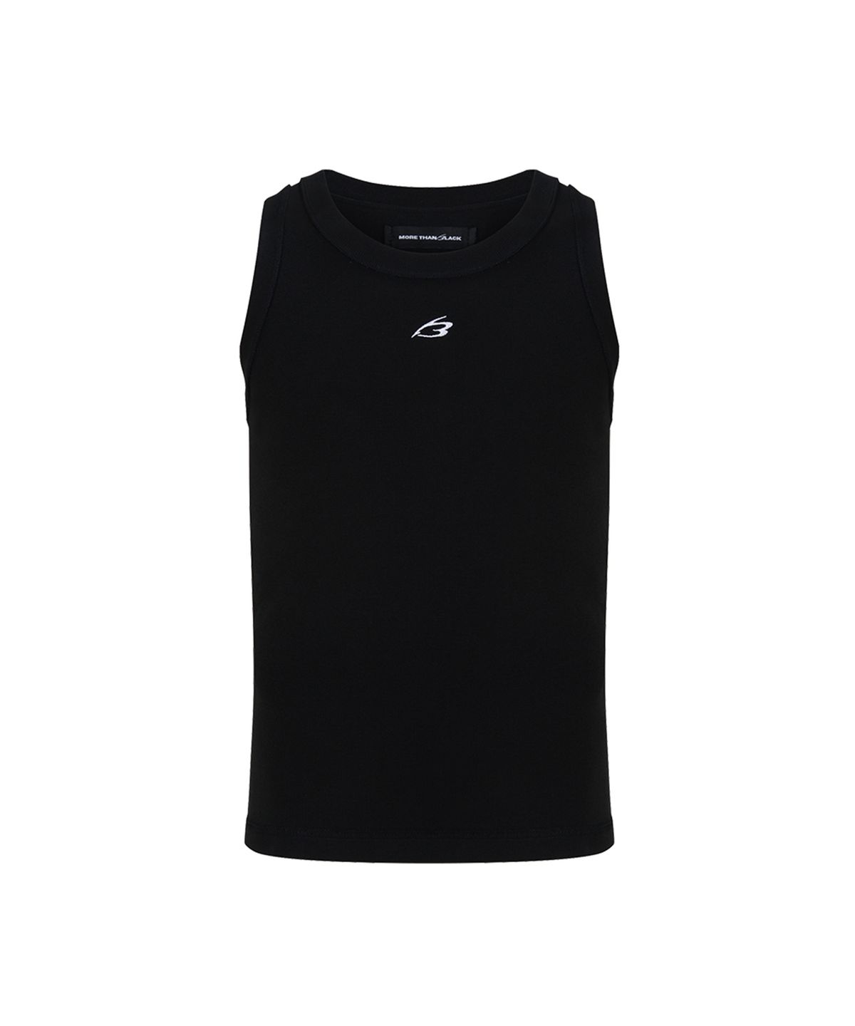 모어댄블랙(MORE THAN BLACK) NEW CUT OFF SLEEVELESS - BLACK