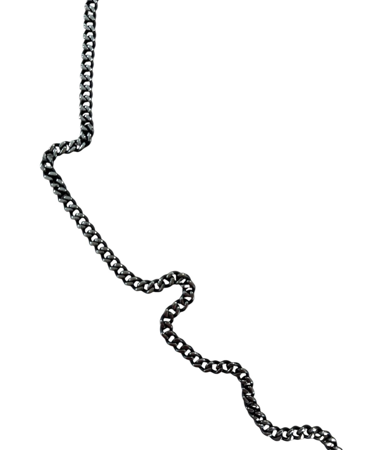 스케이터락(SK8ER ROCK) Cross And Rose Vintage Chain Necklace ((antique steel))