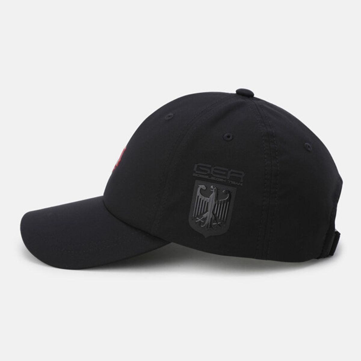 데상트(DESCENTE) 팀팩 우븐 볼캡 블랙(SQ323ICP73)