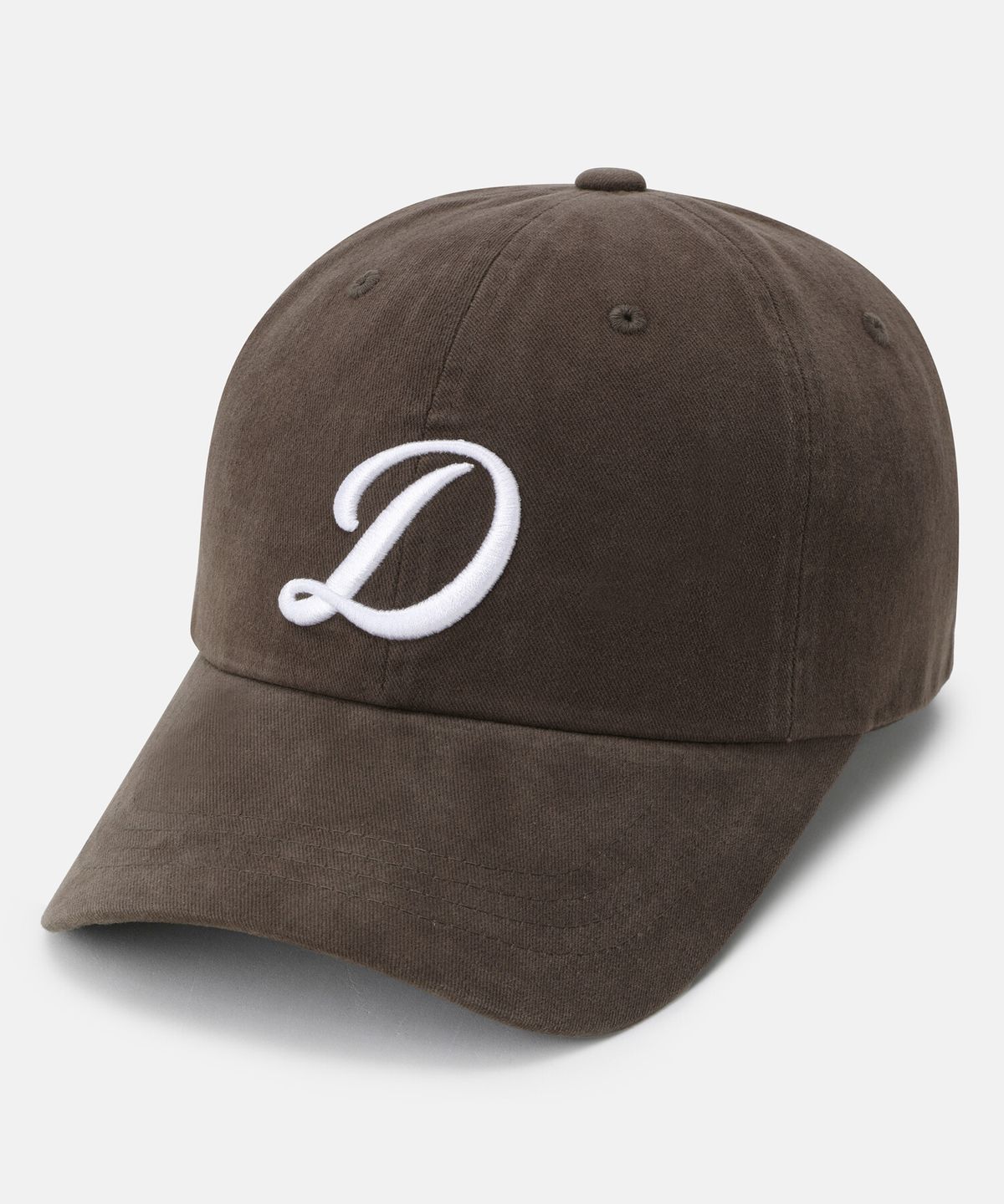 데상트(DESCENTE) 이니셜 로고 볼캡 브라운 SR323UCP9A