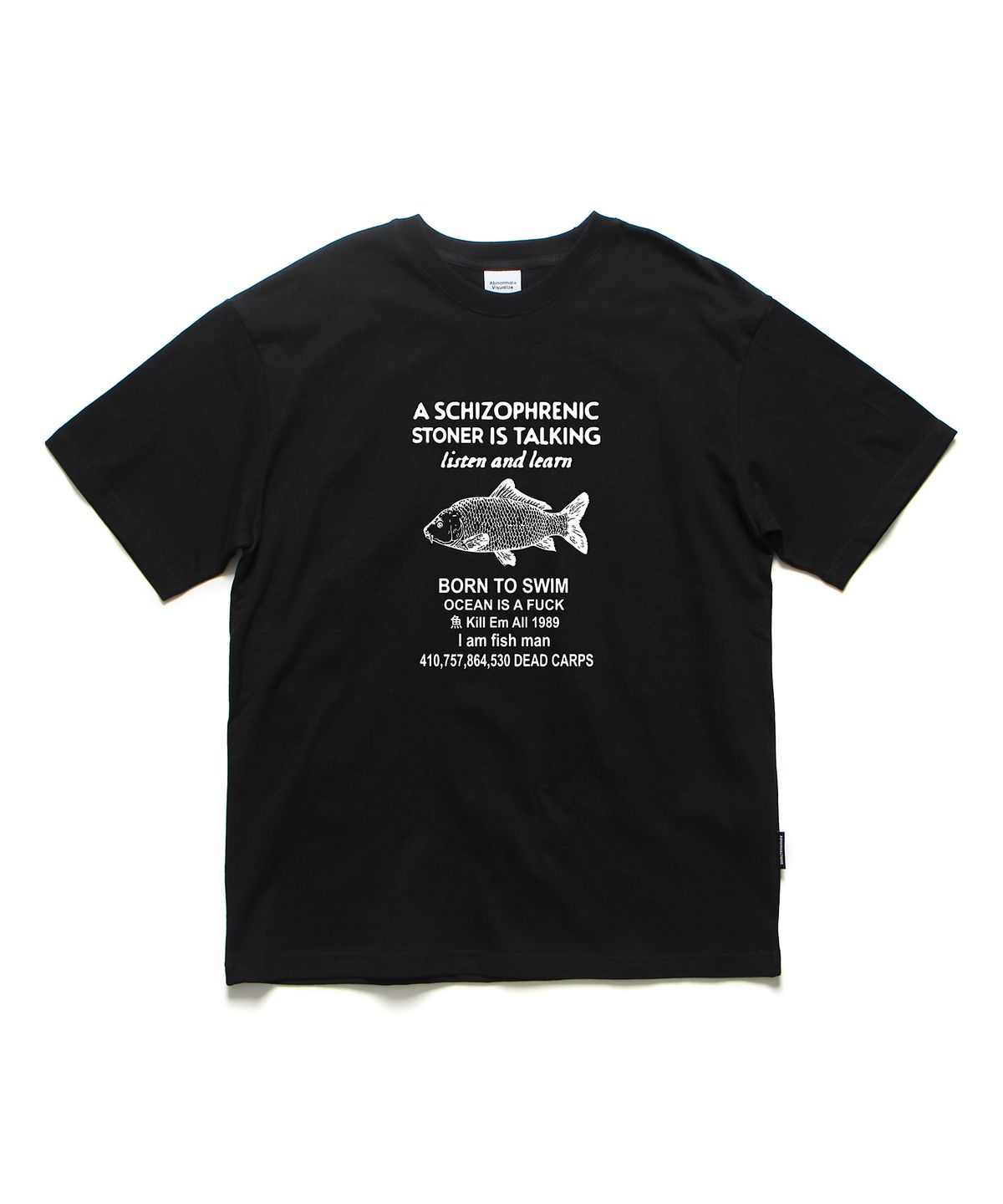 앱놀머씽(ABNORMALTHING) FISHING 오버핏 티셔츠 화이트 (FISHING T-SHIRT WHITE)