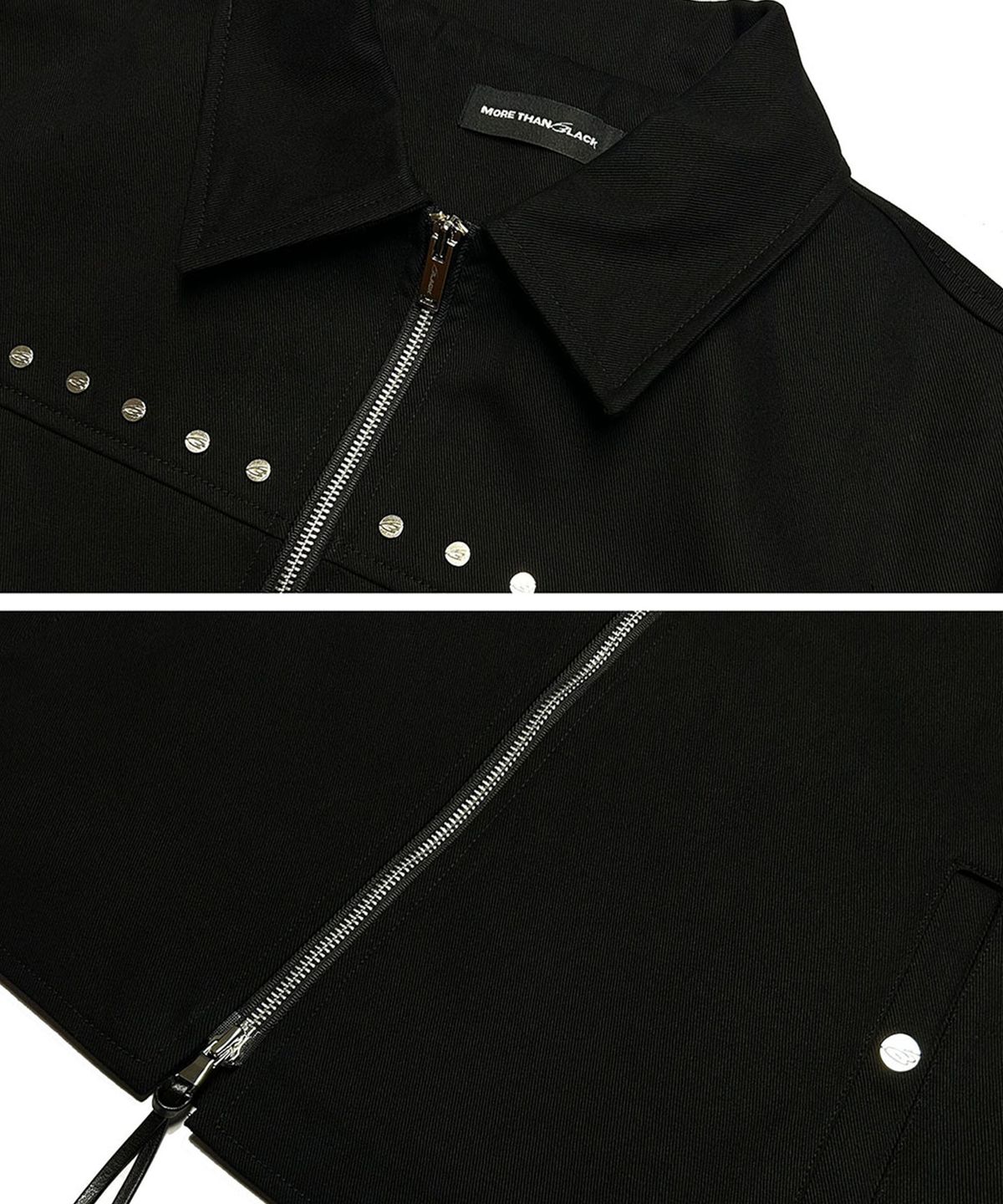 모어댄블랙(MORE THAN BLACK) RIVET WESTERN JACKET