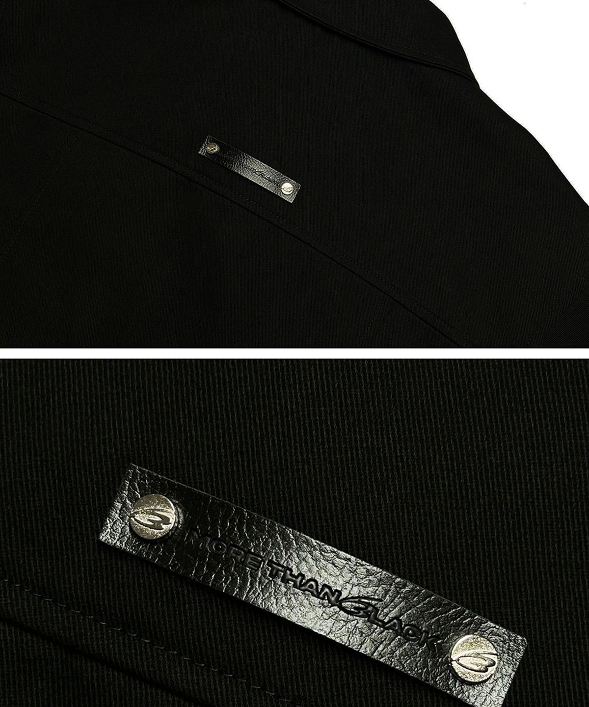 모어댄블랙(MORE THAN BLACK) RIVET WESTERN JACKET