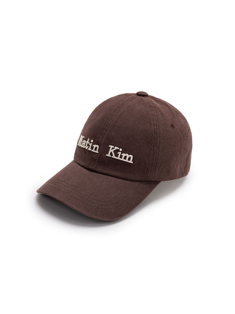 MUSINSA公式 | MATIN KIM MATIN DUSTY CLASSIC LOGO BALL CAP IN BROWN