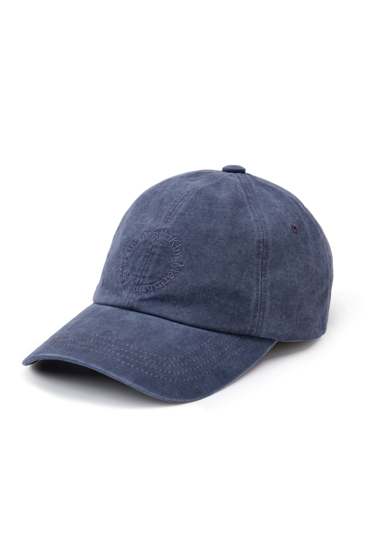 帽子 MATIN KIM DENIM CIRCLE LOGO BALL CAP MUSINSA | MATIN KIM WASHED CIRCLE LOGO BALL CAP IN NAVY