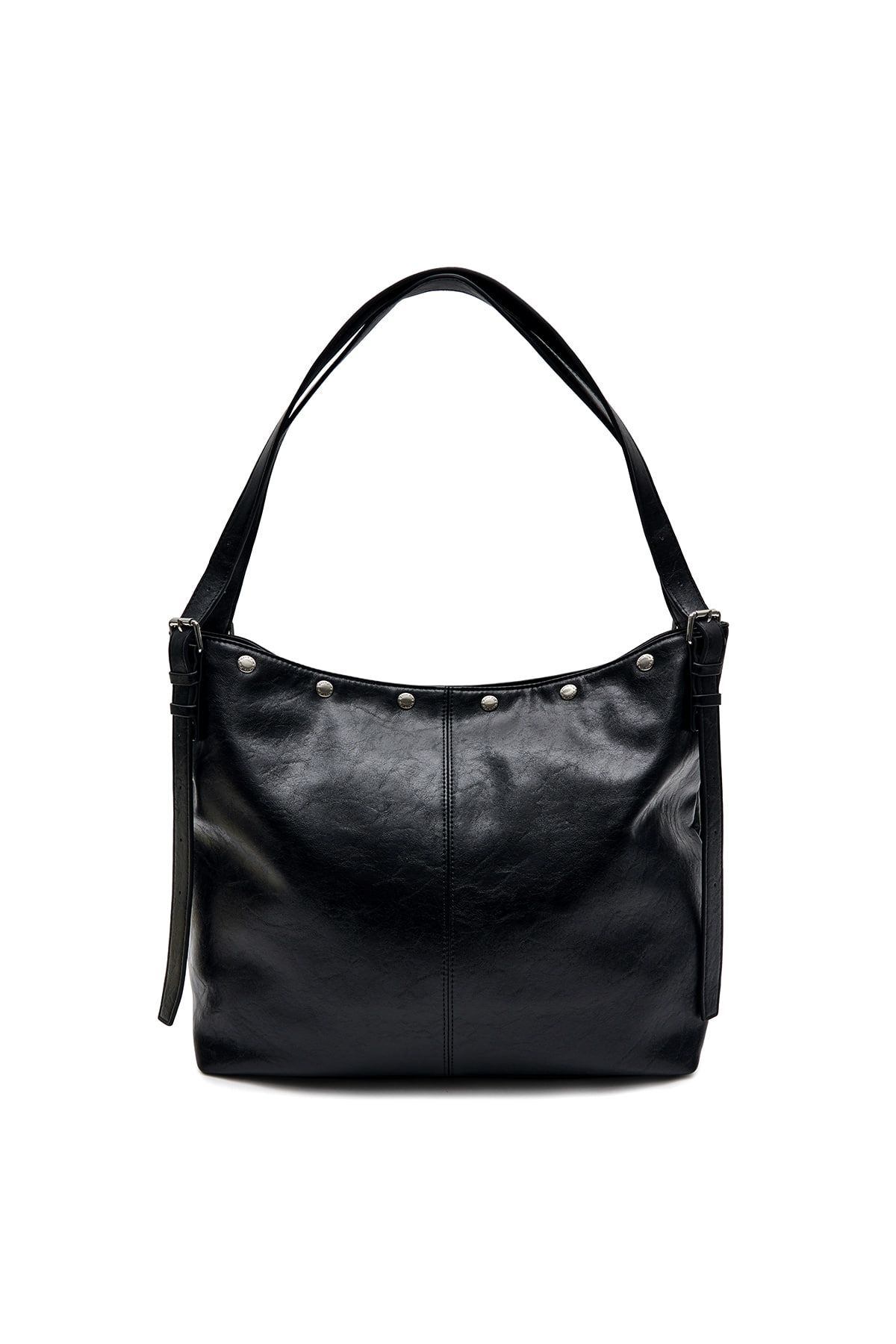 MUSINSA | MATIN KIM MATIN STUD POINT LARGE SHOULDER BAG IN BLACK