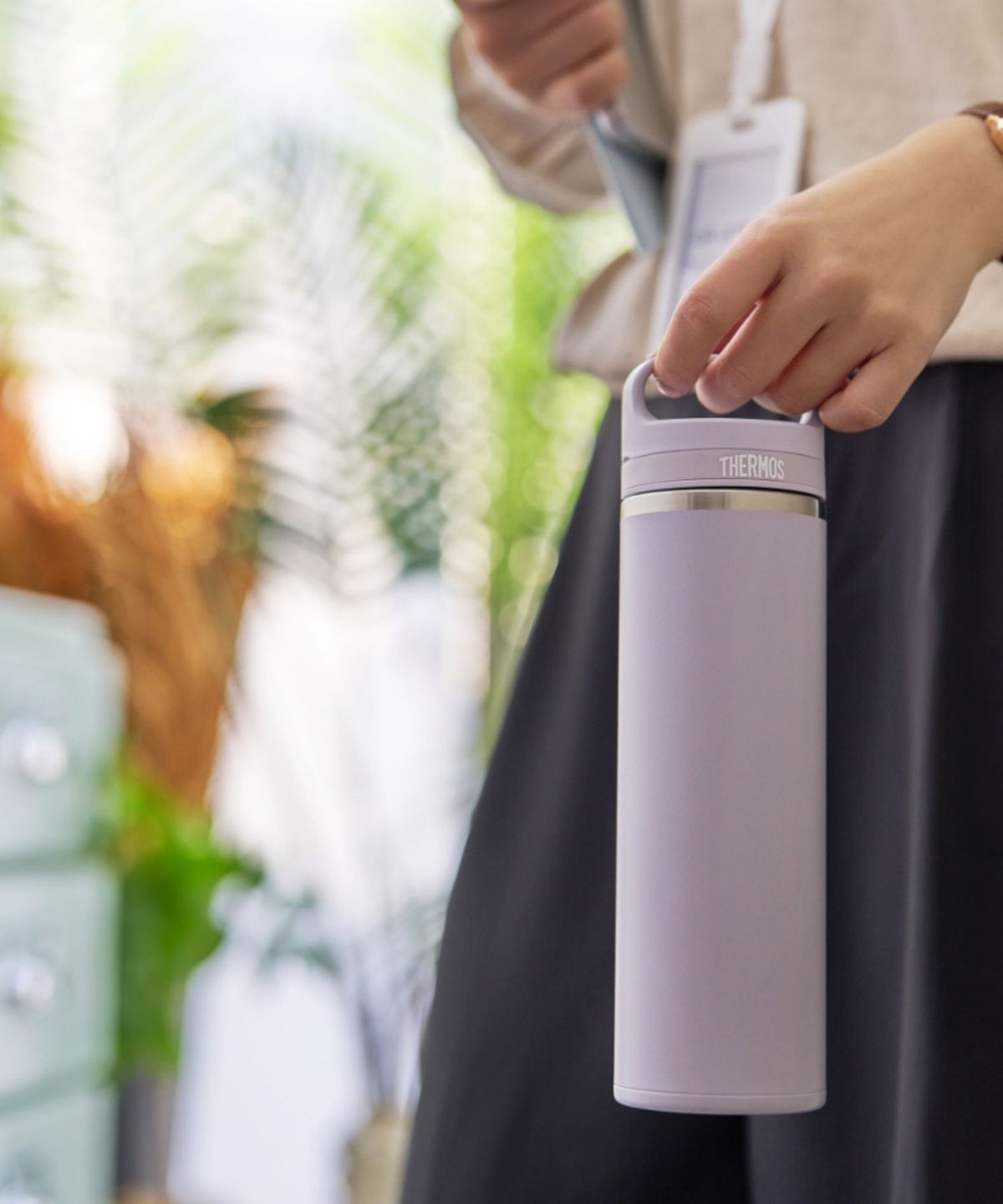 써모스(THERMOS) 보온보냉 캐리 핸들 텀블러 JOW-600K (600ml) 식기세척기용