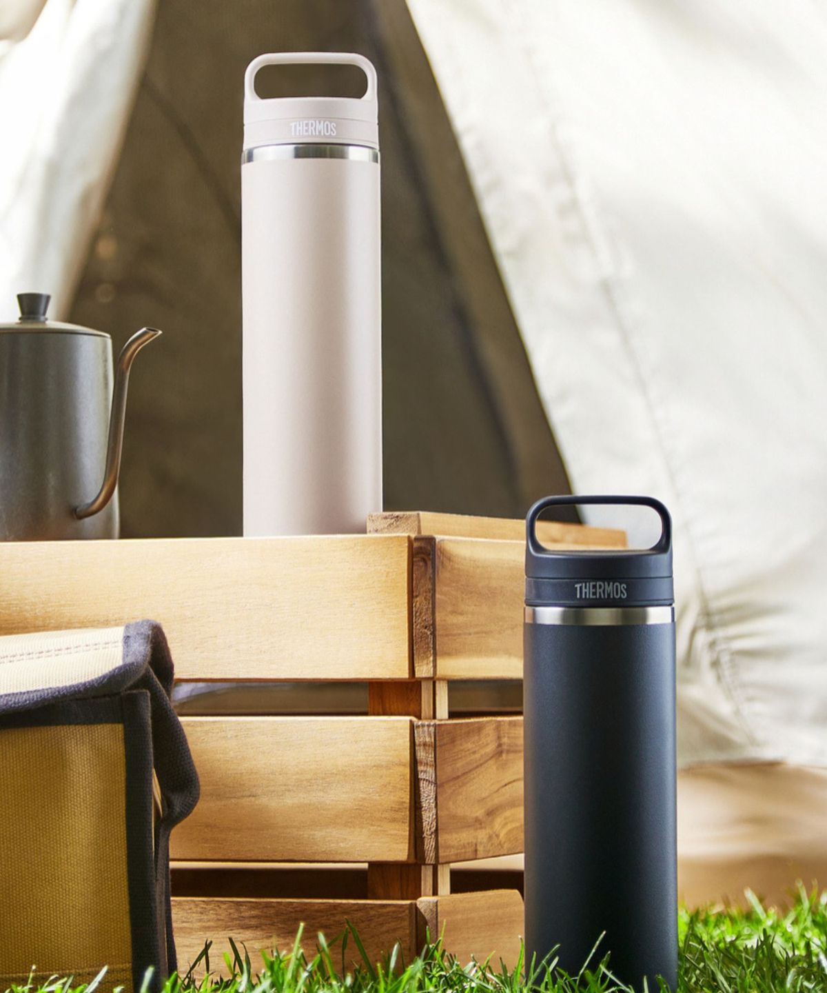 써모스(THERMOS) 보온보냉 캐리 핸들 텀블러 JOW-600K (600ml) 식기세척기용