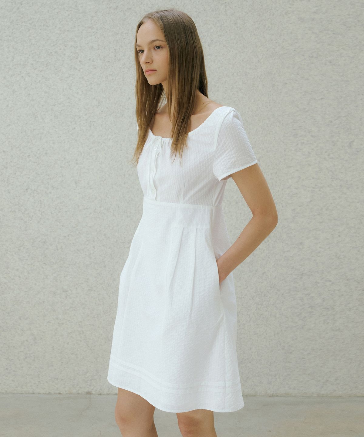 오떼뜨(OCTETTE) DOBBY HIGH WAIST OPS_WHITE