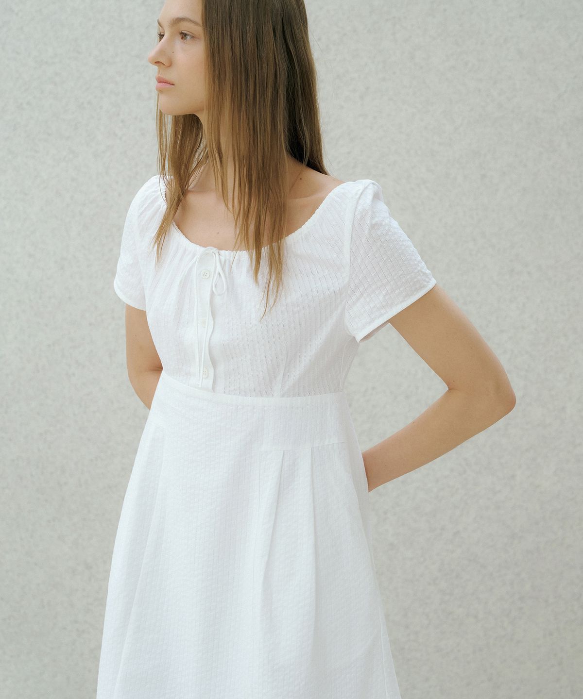 오떼뜨(OCTETTE) DOBBY HIGH WAIST OPS_WHITE