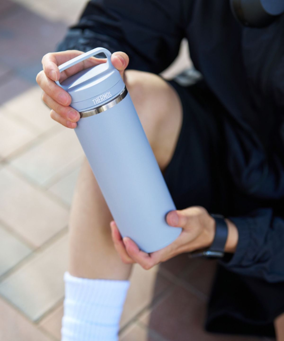 써모스(THERMOS) 보온보냉 캐리 핸들 텀블러 JOW-800K (800ml) 식기세척기용