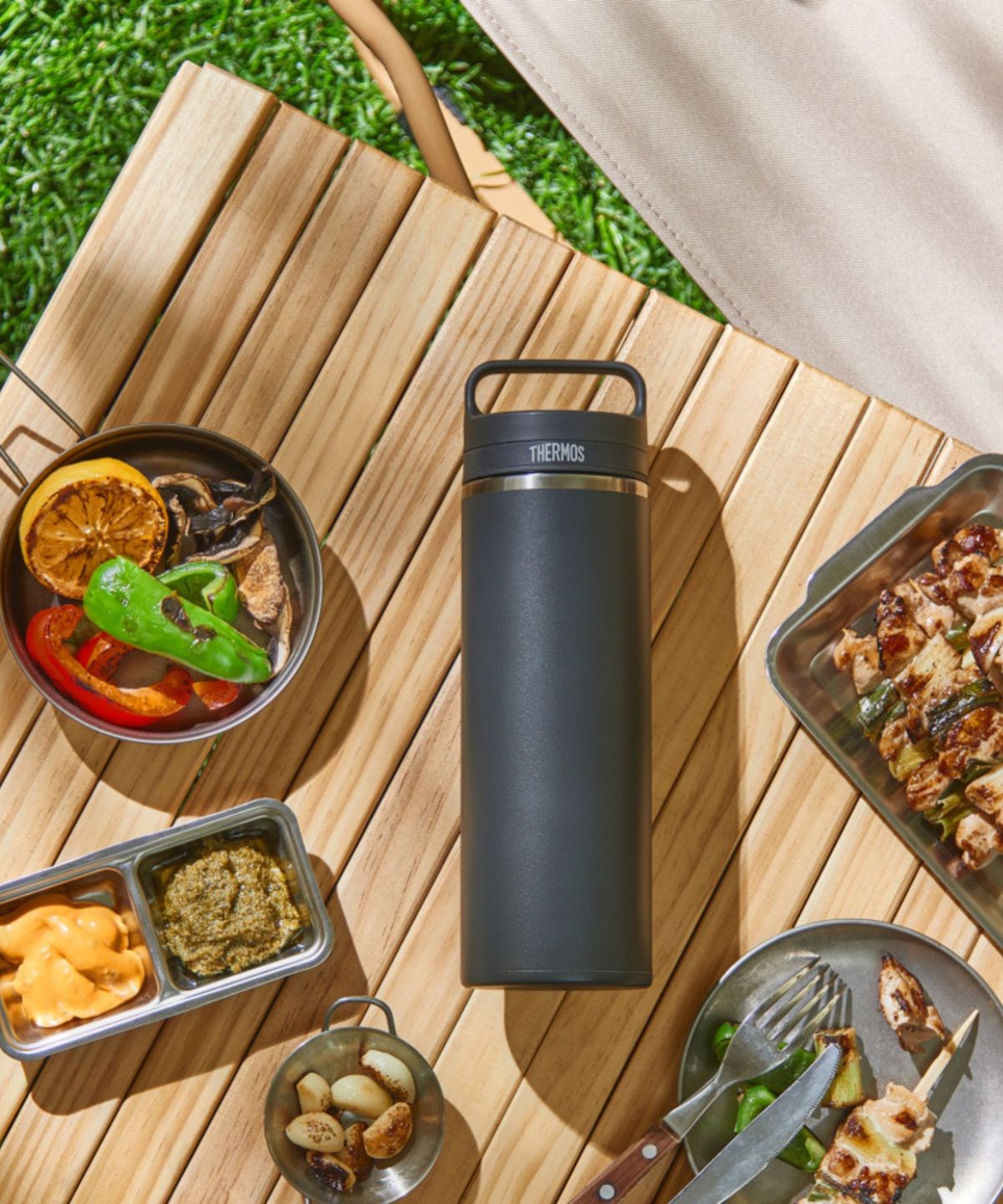 써모스(THERMOS) 보온보냉 캐리 핸들 텀블러 JOW-800K (800ml) 식기세척기용
