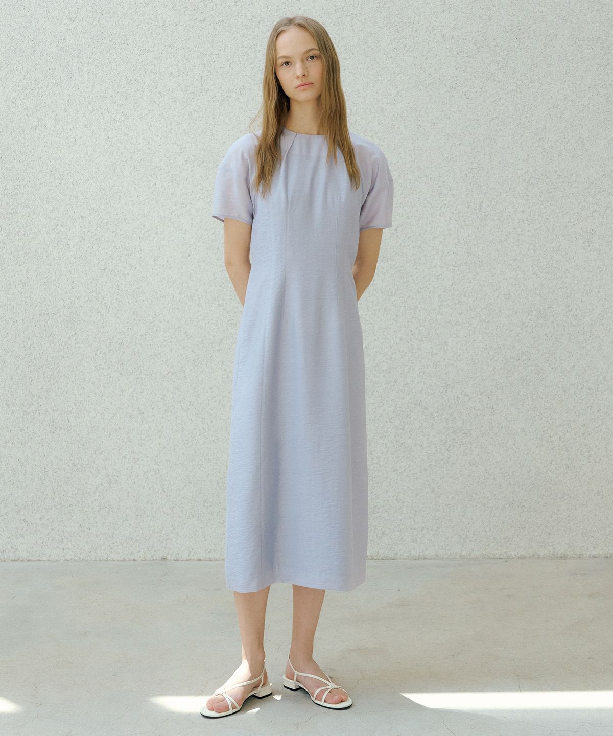 오떼뜨(OCTETTE) MONA WOOL TENCEL SHEER LINE OPS_2COLOR