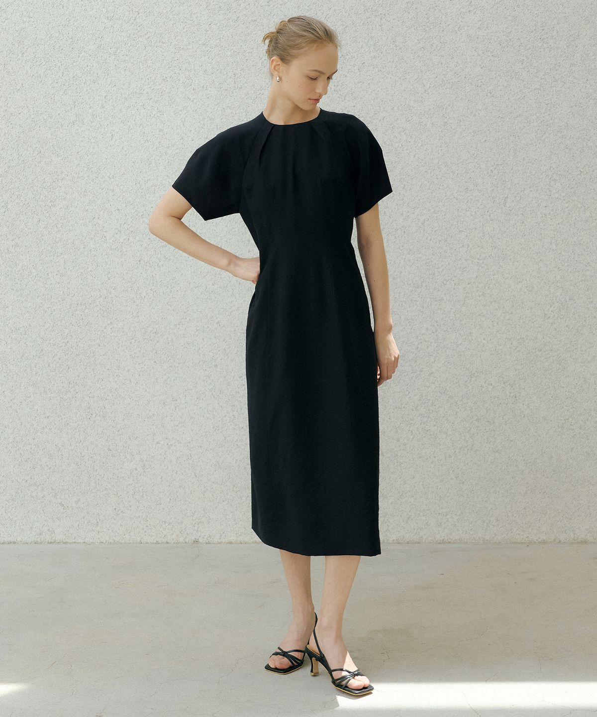 오떼뜨(OCTETTE) MONA WOOL TENCEL SHEER LINE OPS_2COLOR