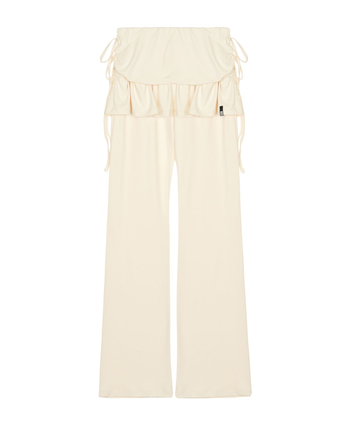 닉앤니콜(NICK&NICOLE) LAYERED RUFFLE SKIRT PANTS_CREAM
