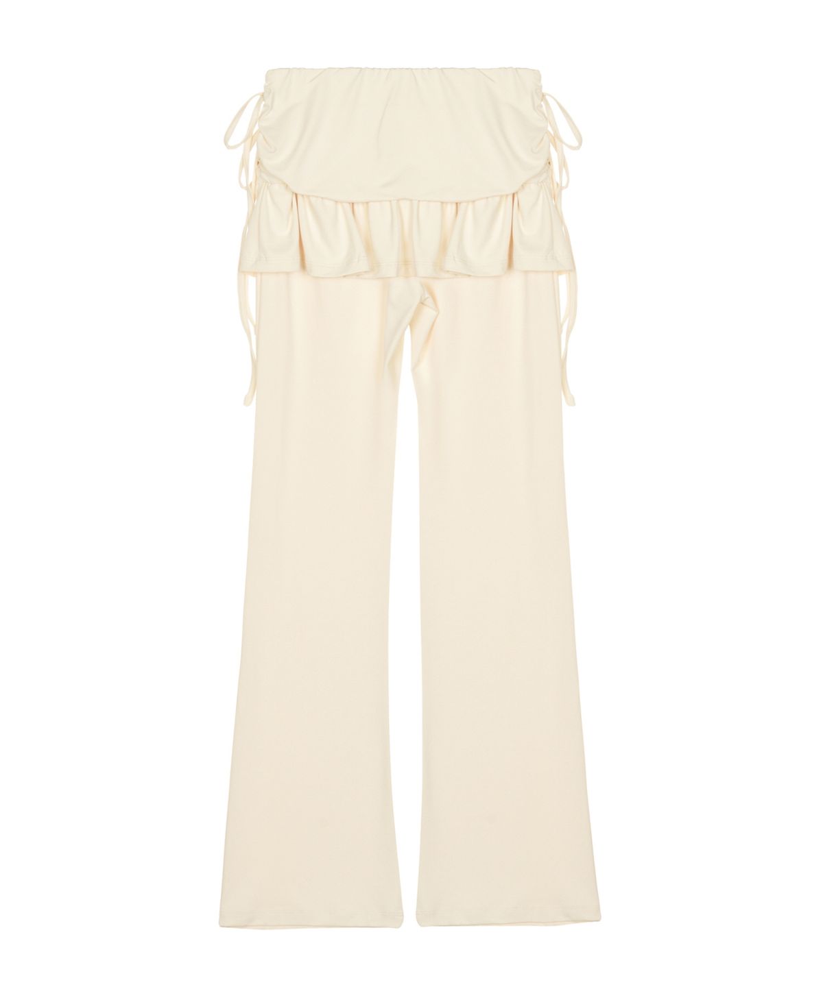 닉앤니콜(NICK&NICOLE) LAYERED RUFFLE SKIRT PANTS_CREAM