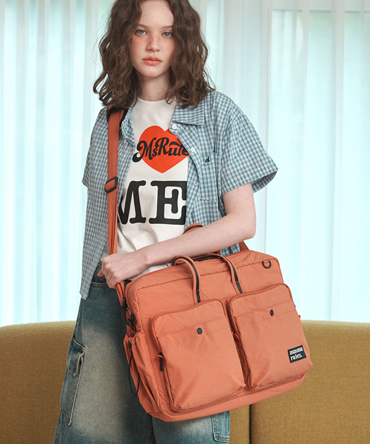 마스마룰즈(MASMARULEZ) Easeshell Briefcase_Orange