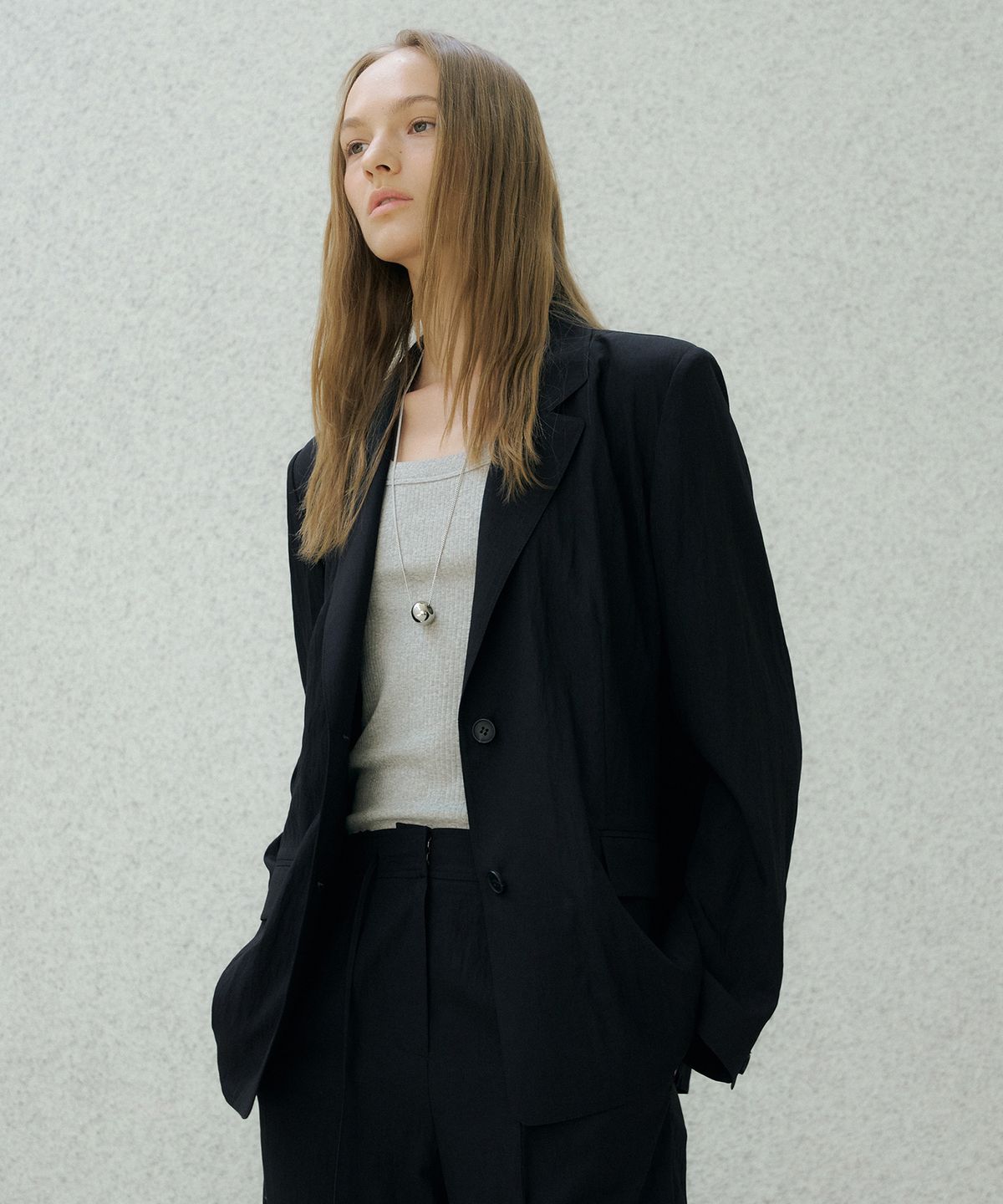 오떼뜨(OCTETTE) AIRY SOFT ANORAK BLAZER_2COLOR