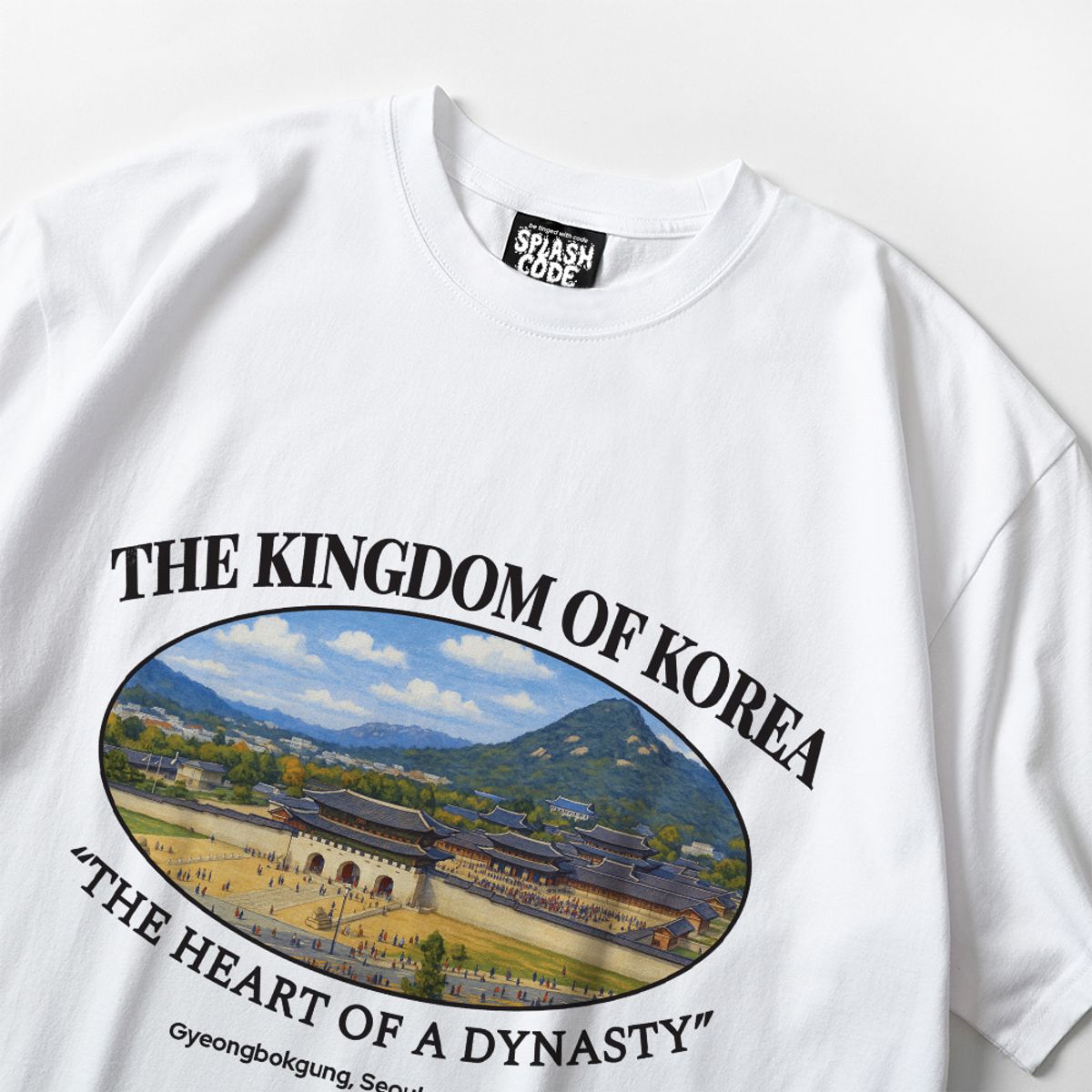 스플래시코드(SPLASHCODE) 반팔 티셔츠 화이트 - 킹덤오브코리아(Kingdom Of Korea)
