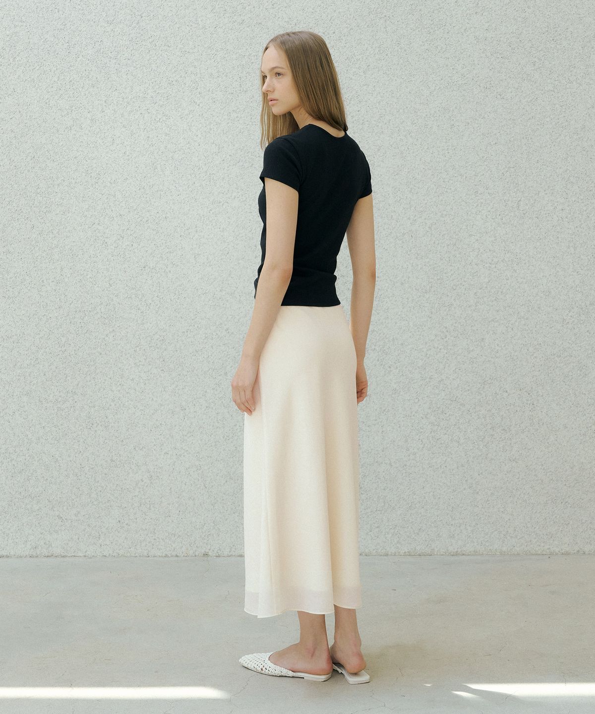 오떼뜨(OCTETTE) LORIN SHEER VIAS SK-LONG