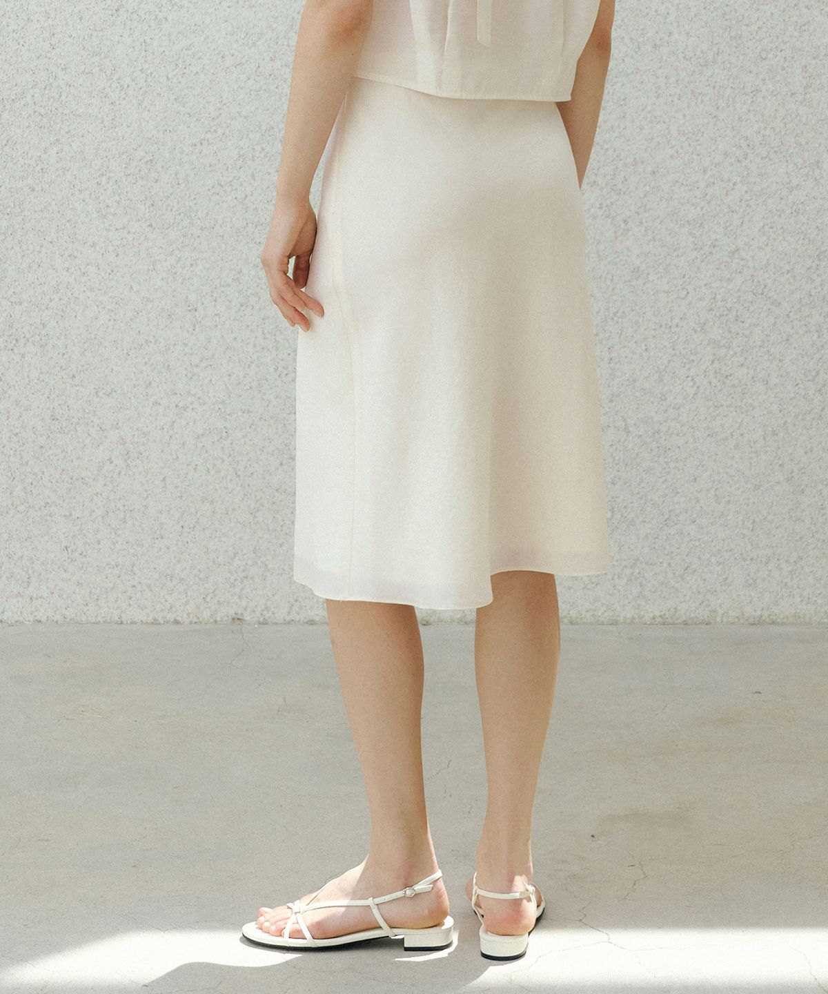 오떼뜨(OCTETTE) LORIN SHEER VIAS SK_MIDI
