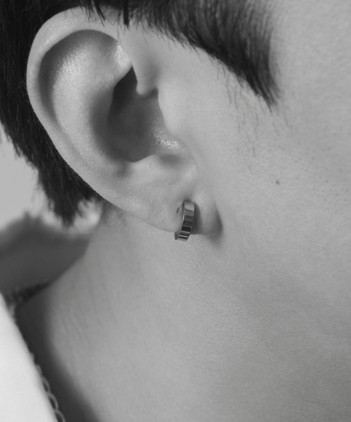 노비스도쿄(NOVICE TOKYO) 후프 이어링 [남녀공용] Hoop Earring［Stainless］ / Silver