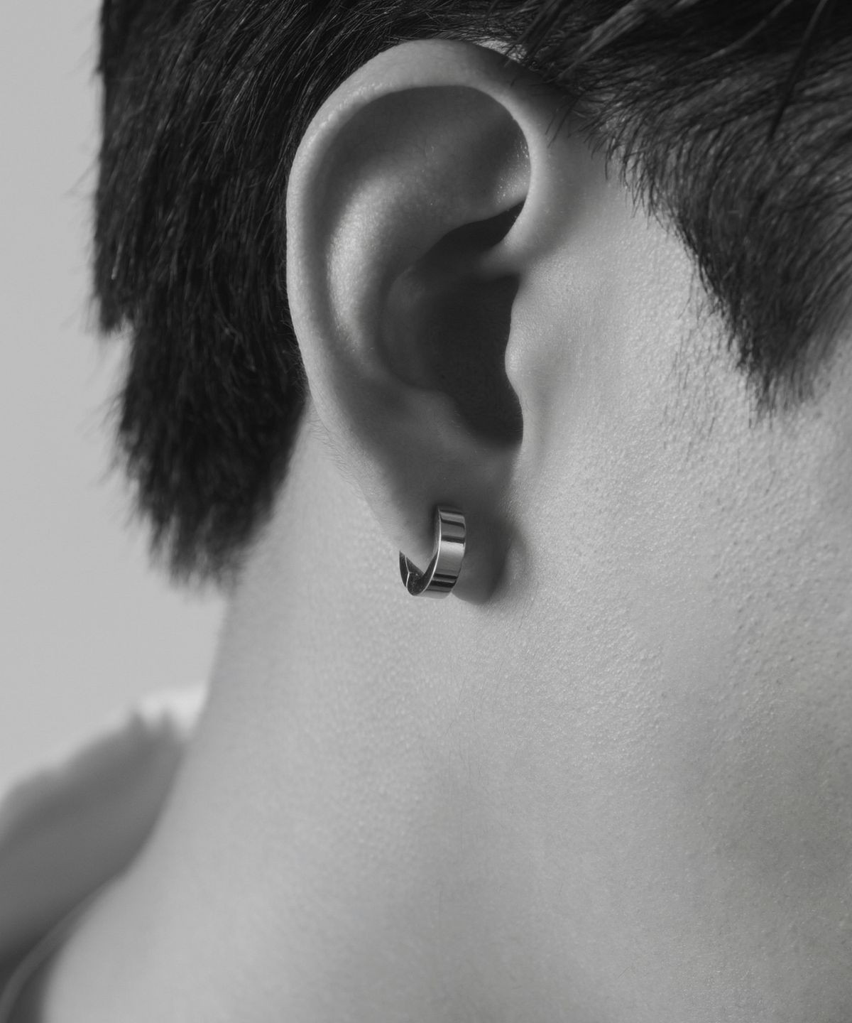 노비스도쿄(NOVICE TOKYO) 후프 이어링 [남녀공용] Hoop Earring［Stainless］ / Silver