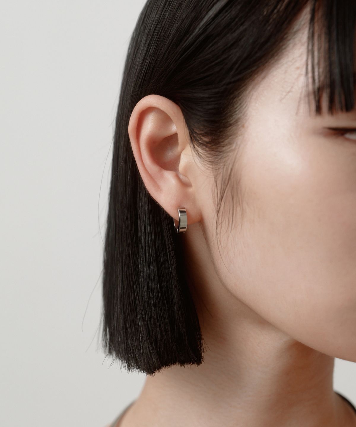 노비스도쿄(NOVICE TOKYO) 후프 이어링 [남녀공용] Hoop Earring［Stainless］ / Silver