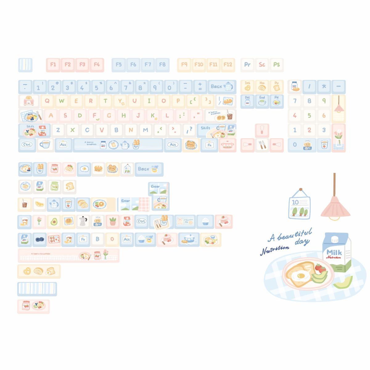 에스피엠(SPM) Soulcat 고함량 PBT 염료승화 영문 키캡 153키 (브런치)