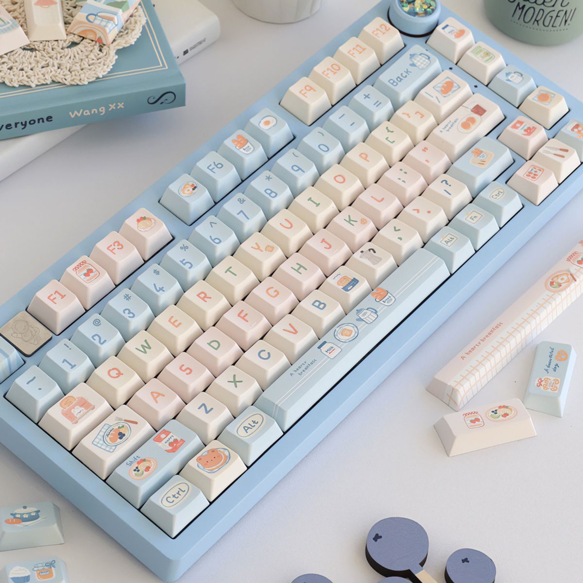 에스피엠(SPM) Soulcat 고함량 PBT 염료승화 영문 키캡 153키 (브런치)