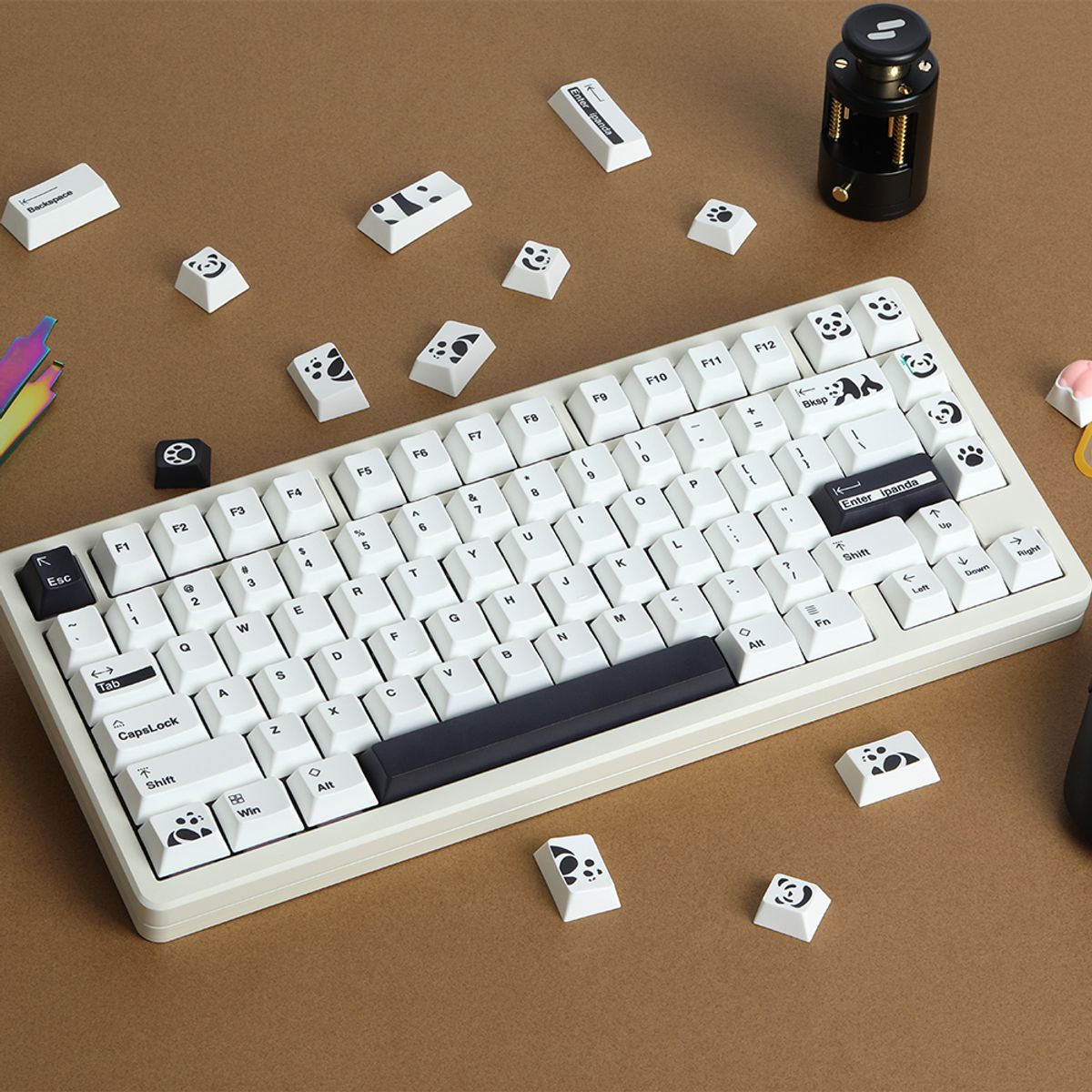 에스피엠(SPM) Soulcat 고함량 PBT 염료승화 영문 키캡 164키 (판다)