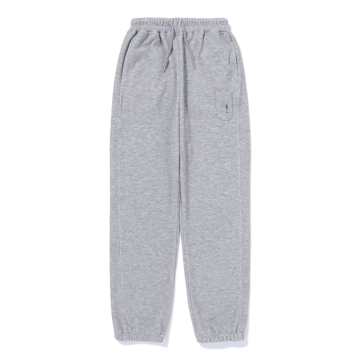 블루테일(BLUETAIL) AZG2PT03MG 멜란지그레이 골지 조거 팬츠