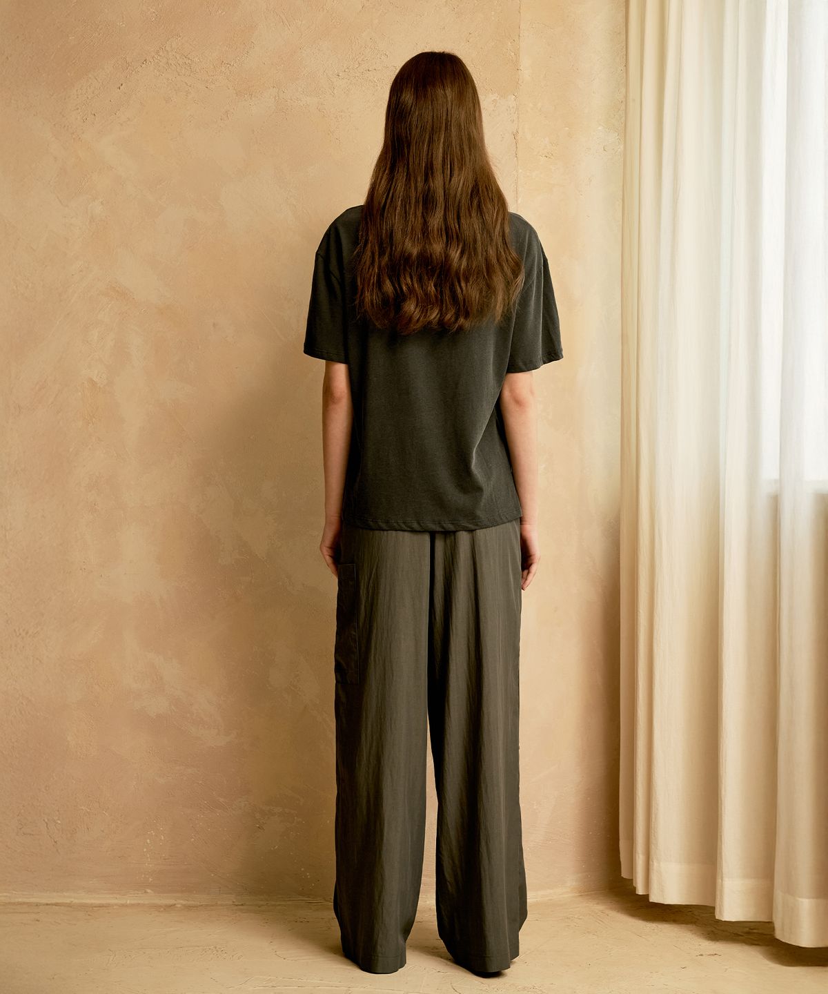 리 더블유(REW) STRING PANTS (CHARCOAL)