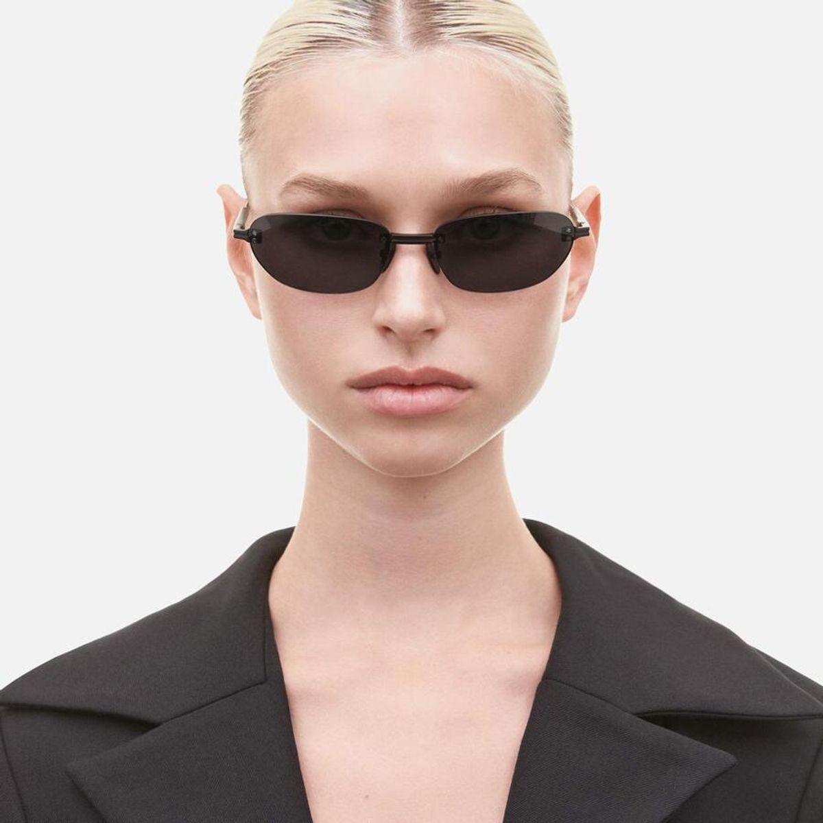 치미(CHIMI) 림리스 오벌 RIMLESS OVAL BLACK