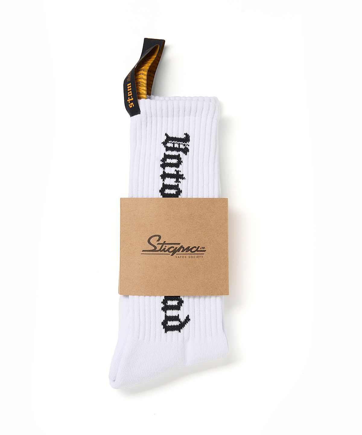 스티그마(STIGMA) Vatos Squad Skate Socks White