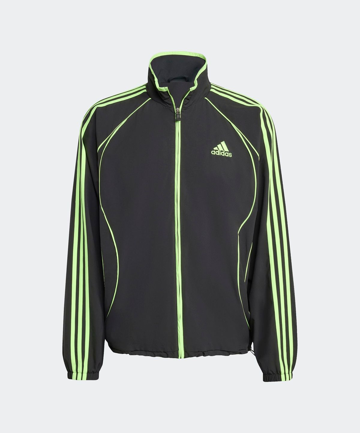 아디다스(ADIDAS) 팀가이스트 트랙탑 - 블랙:시그널그린 / JW5866