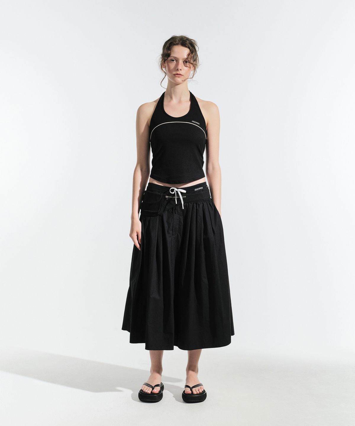 그로브(GROVE) KAIA SKIRT (BLACK)