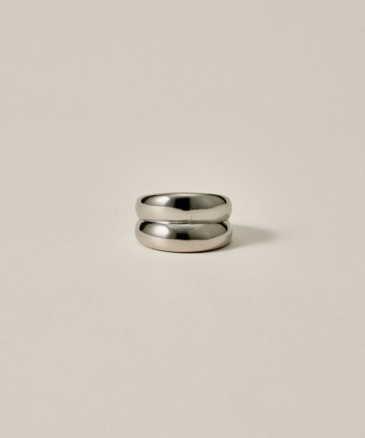 노비스도쿄(NOVICE TOKYO) 더블 링 Double Ring［Stainless］/ Silver