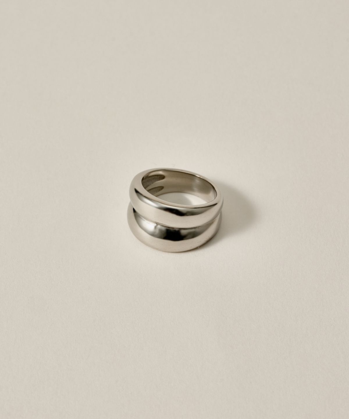 노비스도쿄(NOVICE TOKYO) 더블 링 Double Ring［Stainless］/ Silver